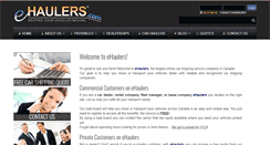 Desktop Screenshot of ehaulers.com