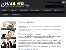 Tablet Screenshot of ehaulers.com
